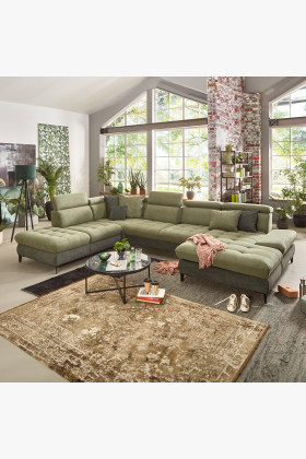 U-förmiges Sofa Karolina modern planbar flexibel